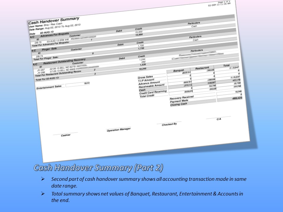 Handover Executive Summary